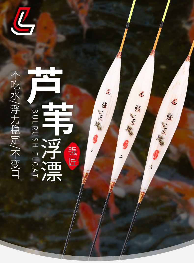 刘志强浮漂钓具强匠芦苇鲫鱼鲤鱼综合漂高灵敏浅水醒目轻口滑口竞技