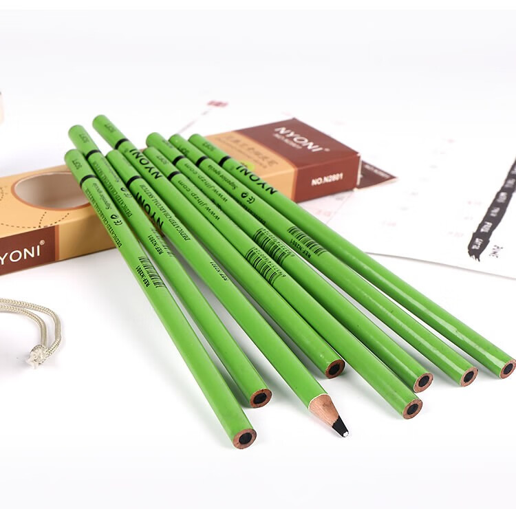 尼奥尼(nyoni)炭笔 素描速写铅笔软中硬碳笔 专业级软碳【10支/盒】