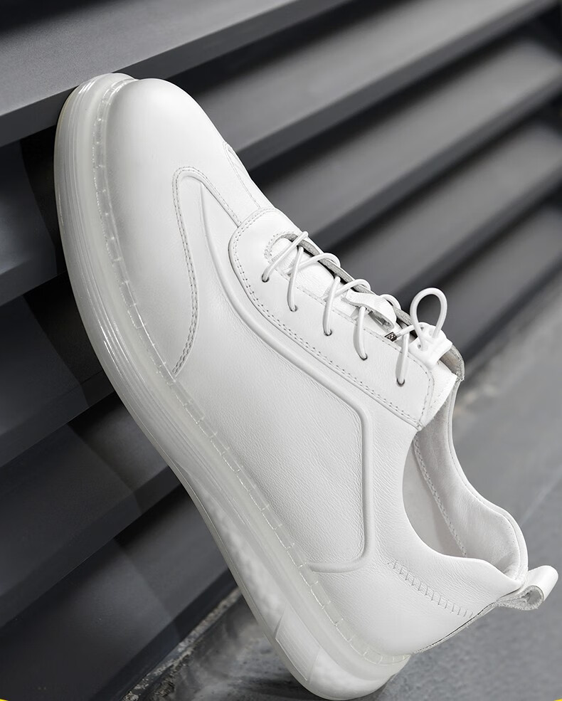 卡宾小白鞋男鞋新款男士休闲皮鞋韩版运动板鞋春秋新款白搭白色皮鞋码