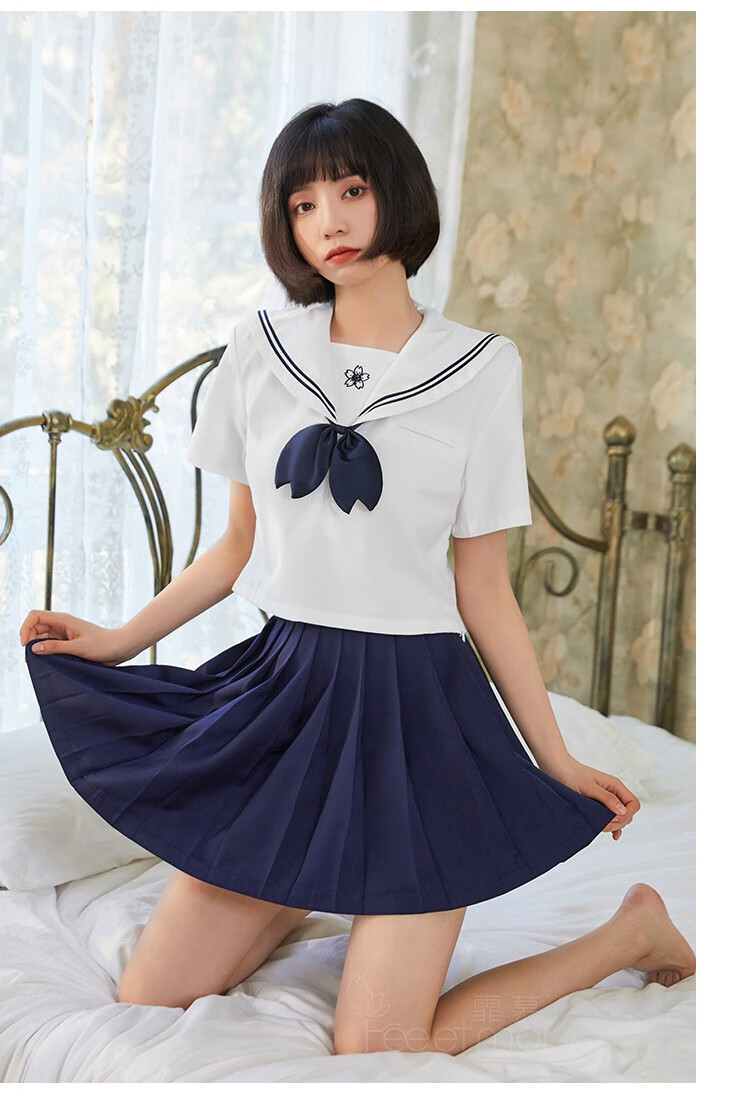霏慕情趣内衣女樱花软妹日系水手服sm制服诱惑角色扮演学妹校服百褶裙