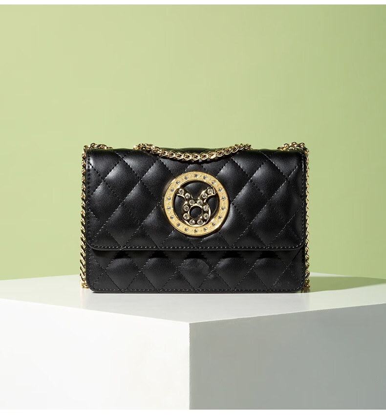 迈芭图轻奢品牌斜挎包女2021新款真皮斜挎包时尚星座今年流行的包包菱