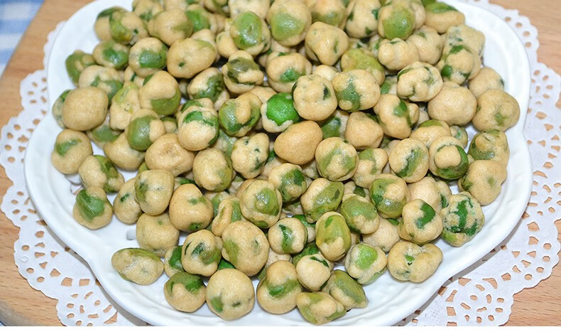 旺旺煎豆105g袋装整箱脆皮青豌豆小零食豆子挑豆年货休闲零食煎豆8袋