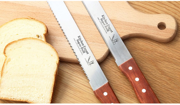 mrf面包刀锯齿刀切片刀细齿蛋糕刀西点刀吐司分层粗齿无齿刀烘焙切刀