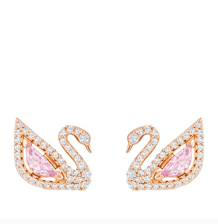 swarovski 施华洛世奇 女士浪漫天鹅清新迷人耳环 5469990【图片 价格
