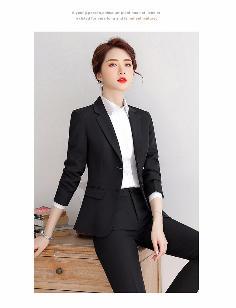 汐蔓娇小西装女外套职业装女装套装商务时尚西服长袖气质白领工装大学