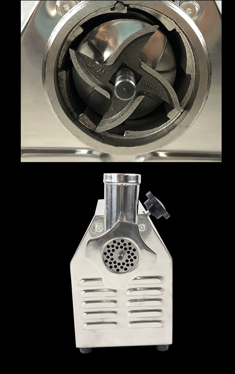 鲨鱼牌商用绞肉机sxc-12,22型台式电动不锈钢大功率多功能搅肉机青鲨