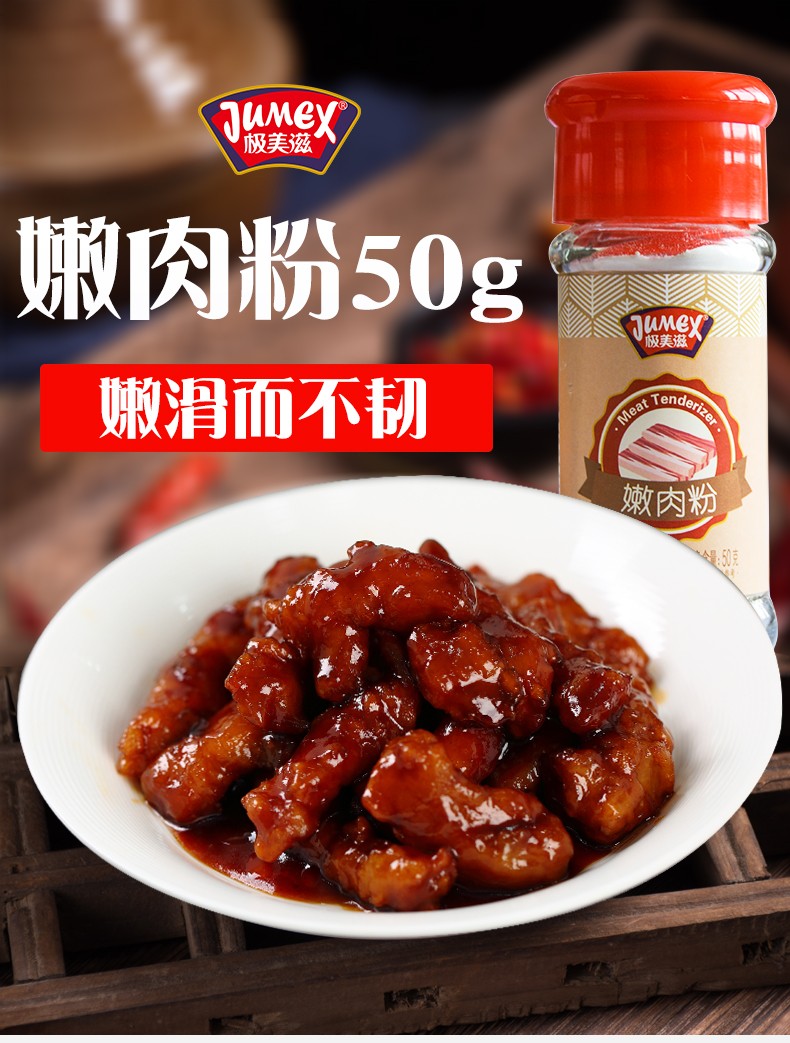 极美滋嫩肉粉家用松肉粉 食用腌制烧烤酸菜鱼牛肉增香