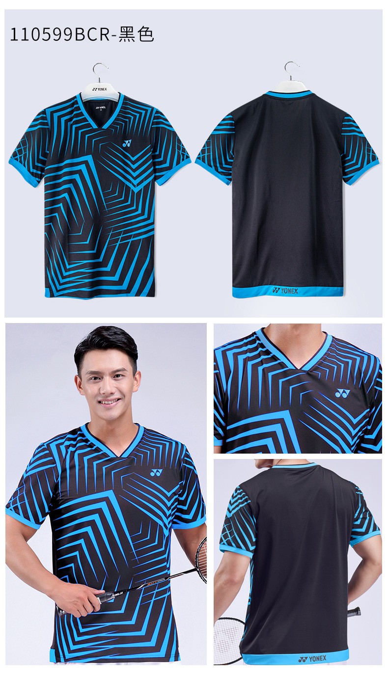 尤尼克斯yonex羽毛球服男士速干运动短袖俱乐部团队服健身跑步t恤 yy
