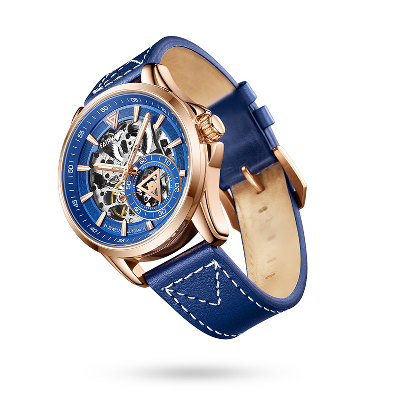 一折拍限3只马克华菲(fairwhale)男士手表镂空夜光时尚全自动机械表