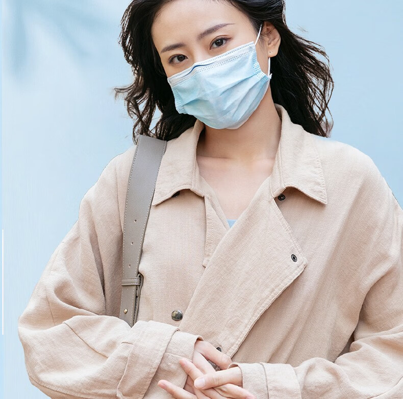 康力医疗 医用外科口罩 环氧乙烷灭菌三层防护 长方形松紧式用于由