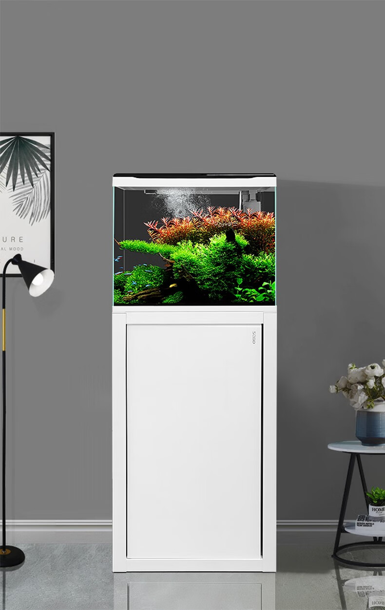 sobo/小型鱼缸柜子鱼缸底柜 客厅观赏鱼玻璃缸底座 鱼缸耐承重水族箱