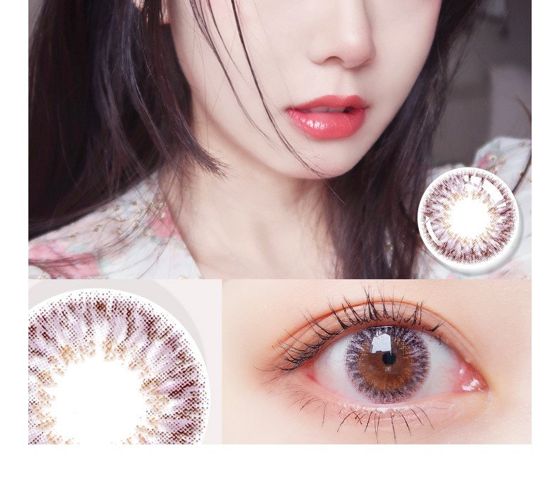 魅瞳韩国进口美瞳年抛2片装彩色近视隐形眼镜男女大小直径网红混血