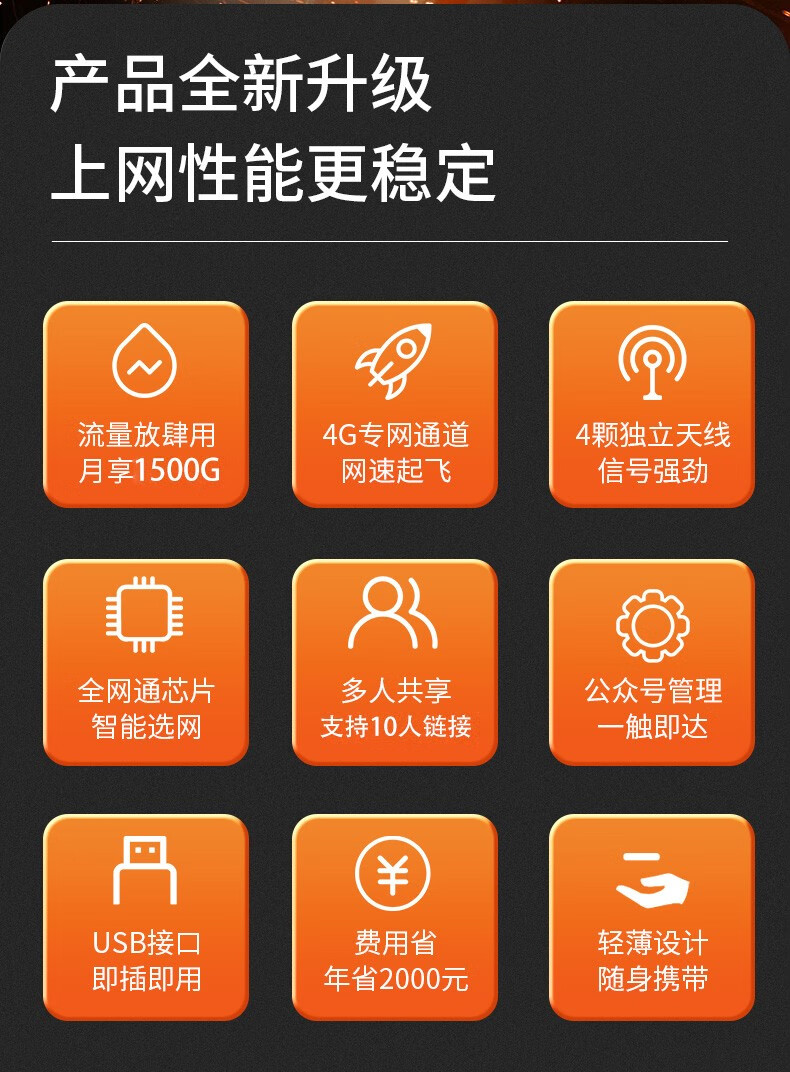 ufi 无线上网卡随身移动wifi4g路由器插卡无限随行车载流量卡托笔记本