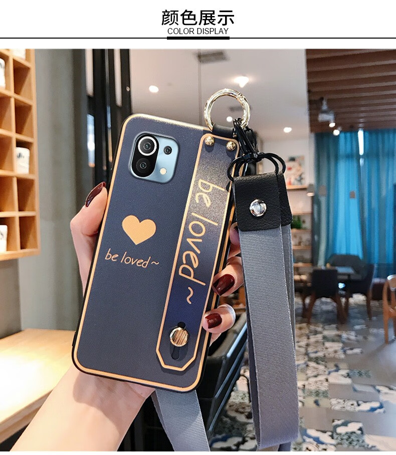 万姆达 小米11手机壳女小米11pro保护套5g潮流爱心雏菊mi十一全包防摔