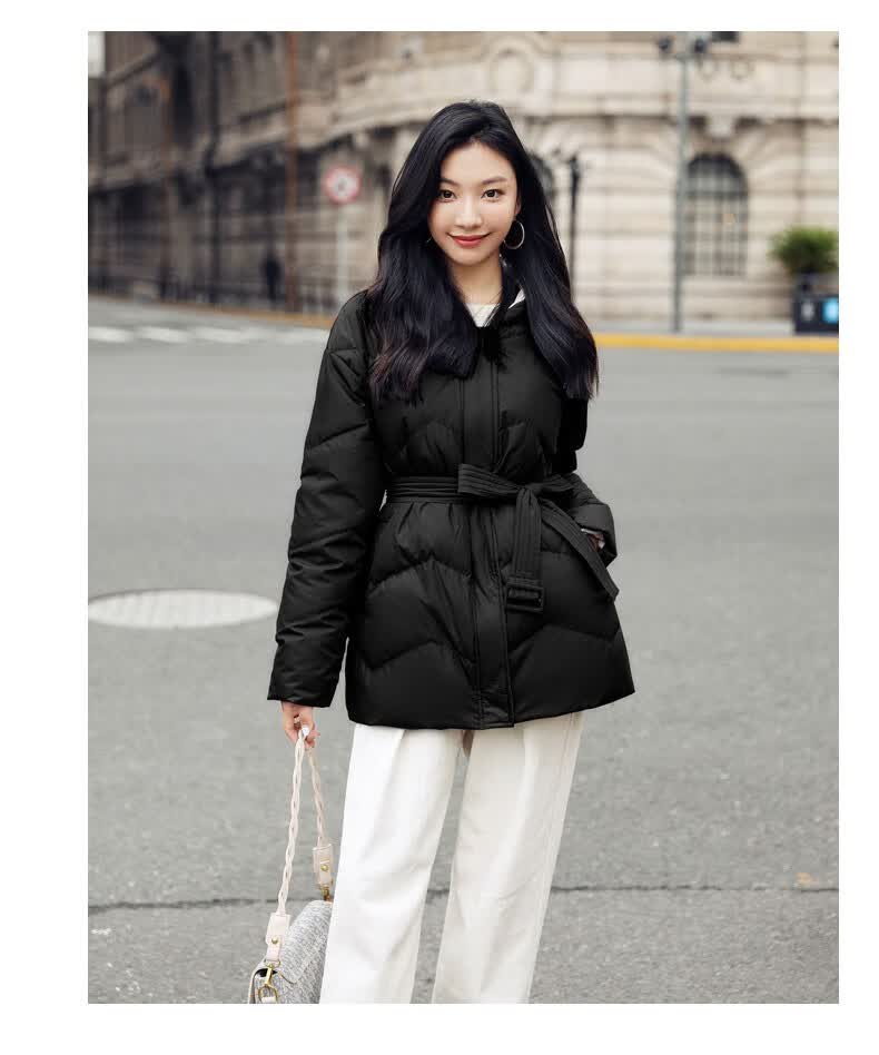 纪诗哲轻奢品牌羽绒服女2020冬季新款女装洋气收腰短款加厚修身收腰