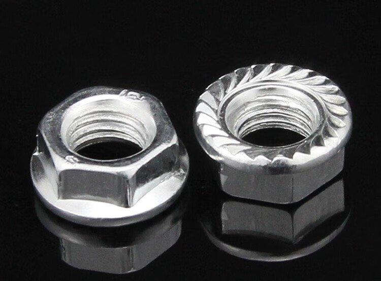 静璇镀锌防滑六角螺母帽 螺丝螺帽 止滑螺母 m3m4m5m6-m20 m16【10只