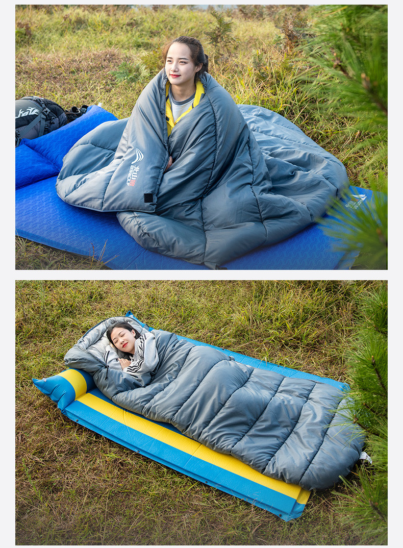 睡袋大人户外四季通用款冬季加厚防寒单人野外露营便携式睡袋 大码