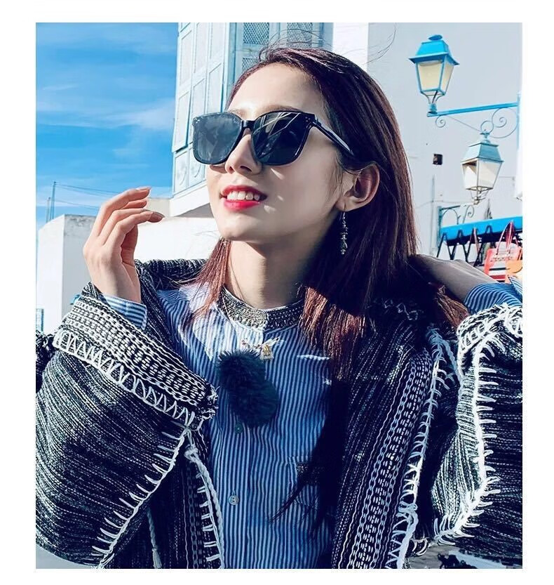 2021新款gm太阳镜女韩版墨镜网红同款潮大脸显瘦抖音男学生晨霏升级