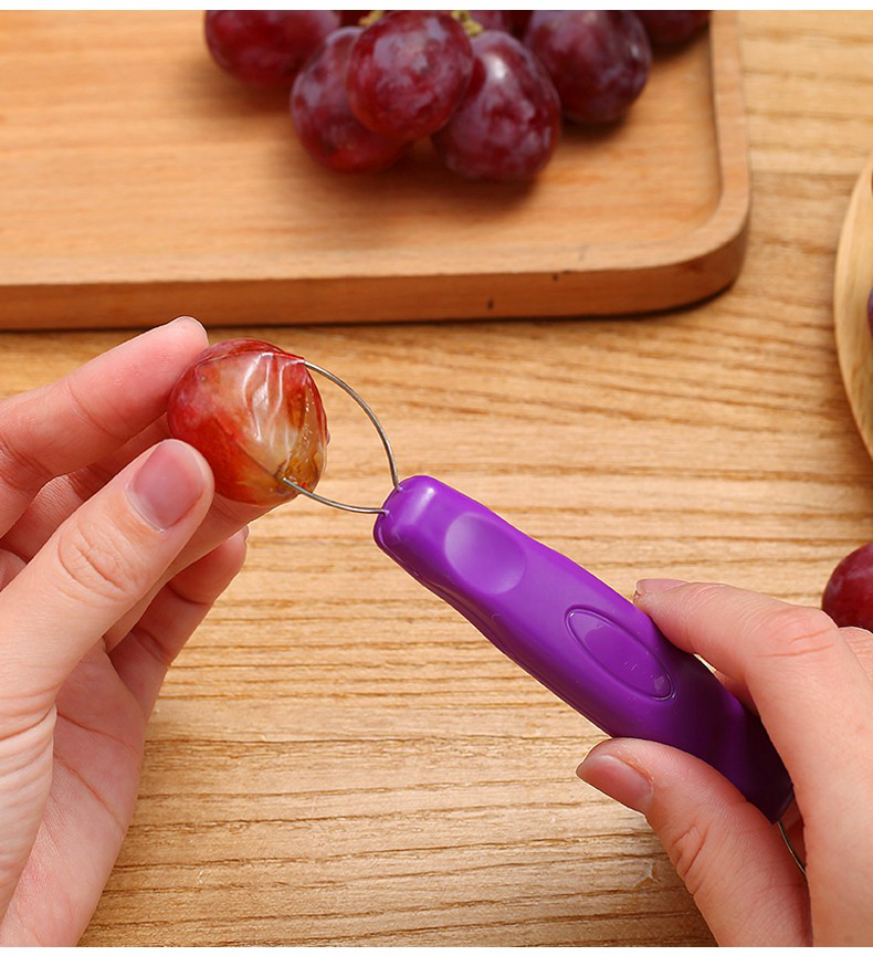 去籽神器工具家用葡萄去皮器提子去皮取肉器两个装葡萄剥皮器默认1