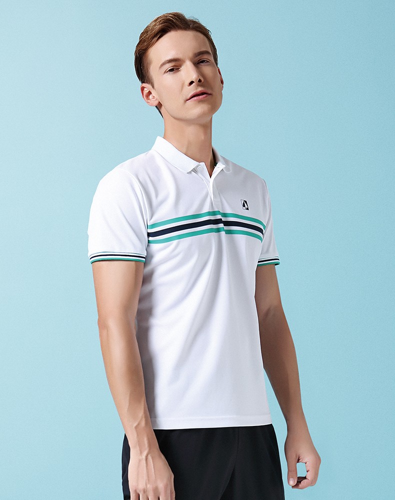 sevlae圣弗莱风尚夏季男式运动休闲翻领短袖t恤速干透气polo衫上衣