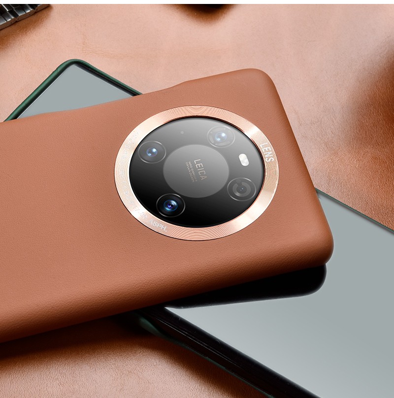 卡利尼华为mate40pro手机壳皮质真皮全包防摔保护套简约奢华皮套皮革