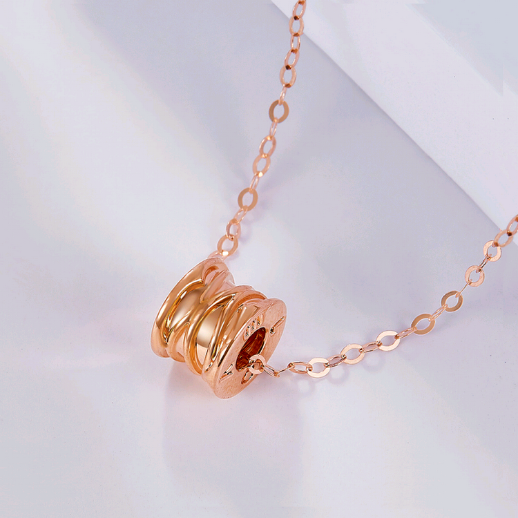 阿玛莎5d硬18k玫瑰金摩天轮小蛮腰吊坠 18k黄金 单坠