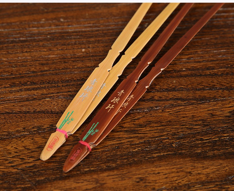 乐海青琅玕演奏扬琴琴竹刘寒力监制成竹材质扬琴配件偏软型原木色