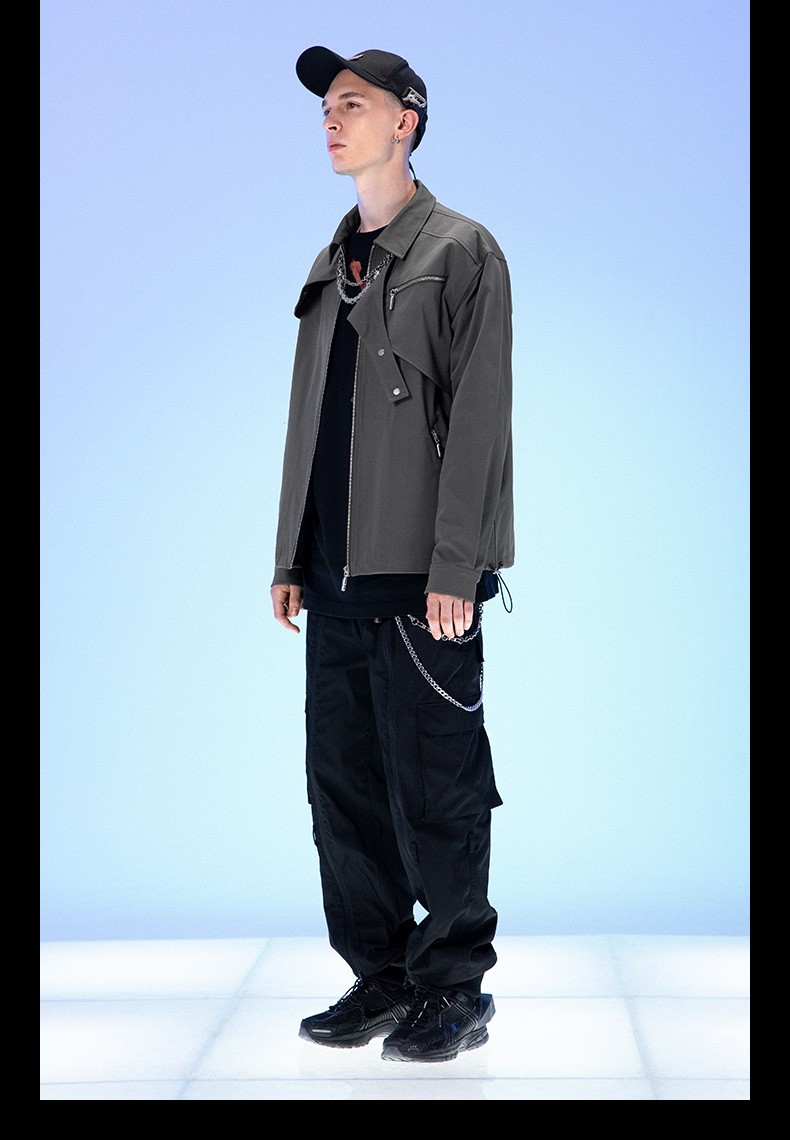 lilbetter夹克男机能装饰设计工装外套拼接帅气秋冬男