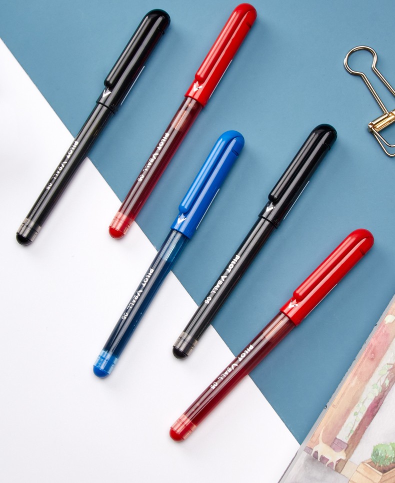 日本pilot百乐中性笔lve10ef大直液式走珠笔05mm水性简约签字笔学生用