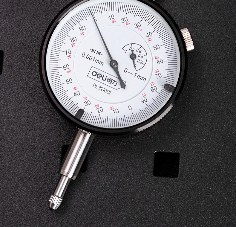 得力deli防震千分表高精度专业百分表千分表测量仪百分表05mmdl322005