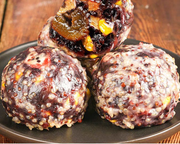 七街八巷 杂粮粘豆包低脂三色藜麦粗粮代餐正宗山东手工黏豆包早餐半