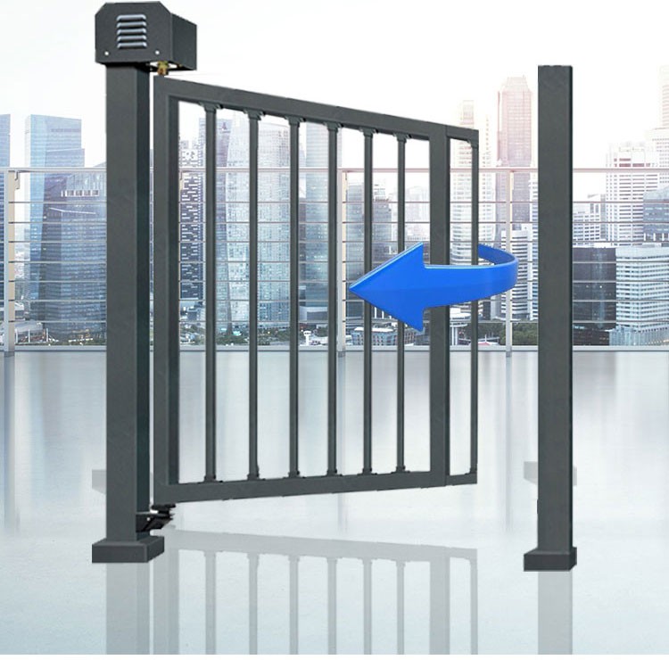 全自动侧小门小区自动广告门人脸识别刷卡门禁人行通道电动栅栏门