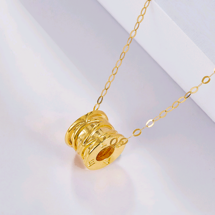 阿玛莎5d硬18k玫瑰金摩天轮小蛮腰吊坠 18k黄金 单坠