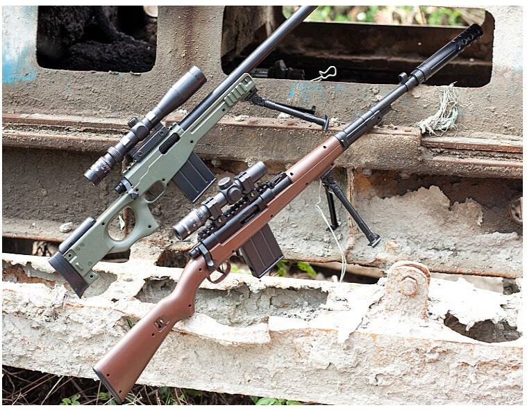 98克狙人击抢awm仿成人儿童真儿童玩具枪男孩98k实木色满配1米赠品