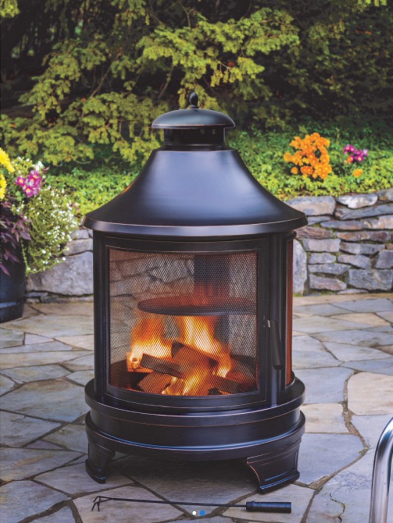 烤火炉烧烤架炉具木炭别墅花园露台采暖壁炉出口 烧烤取暖两用火炉