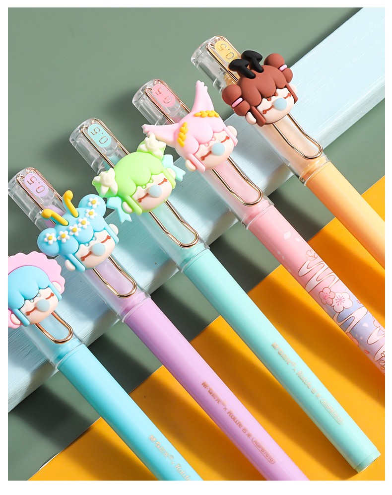 晨光囡茜nanci狐仙联名限量版中性笔林深不知处盲盒笔05st头黑色学生