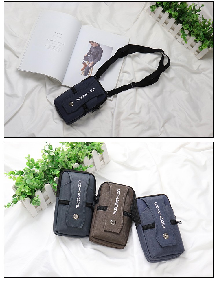 新款手机包男士腰包657英寸多功能竖款迷你小包包工地干活穿腰带手机