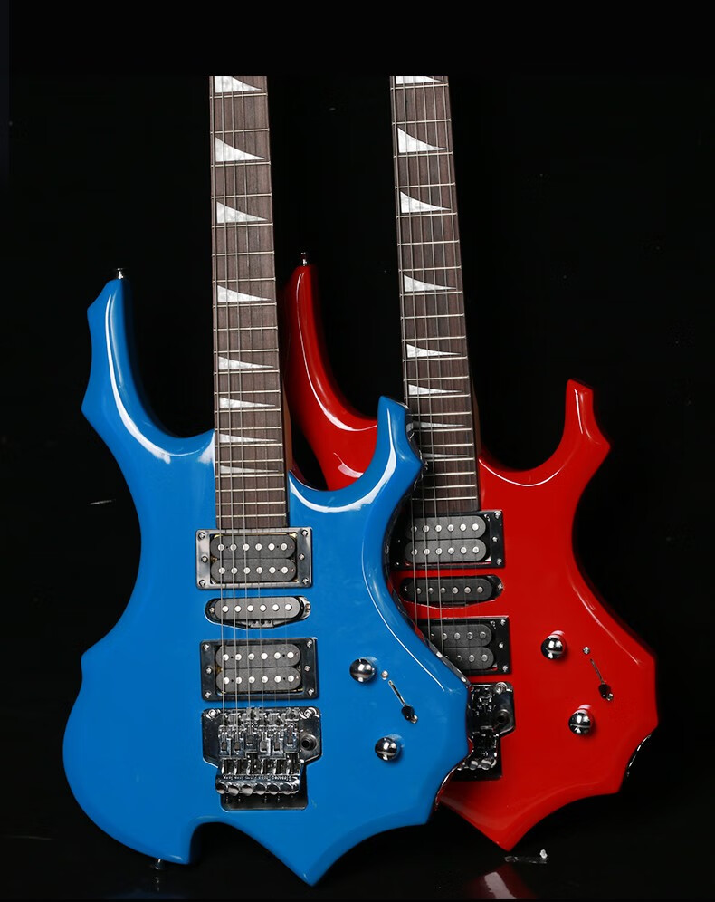 名森minsine双摇电吉他成人初学者摇滚演奏专业电吉它音箱套装珍珠白