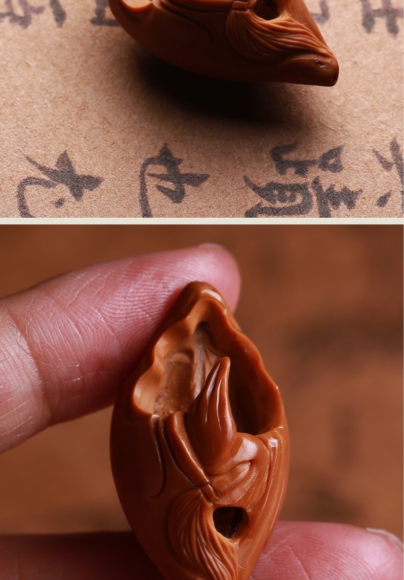 九源轩 橄榄核无相佛单籽单核单颗吊坠挂件橄榄胡核雕男女文玩纯手工