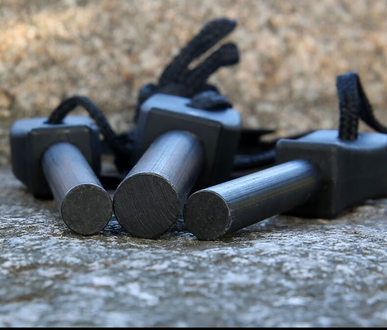 户外多功能打火石加粗打火棒镁棒野外取火露营工个镁块荒野求生装备