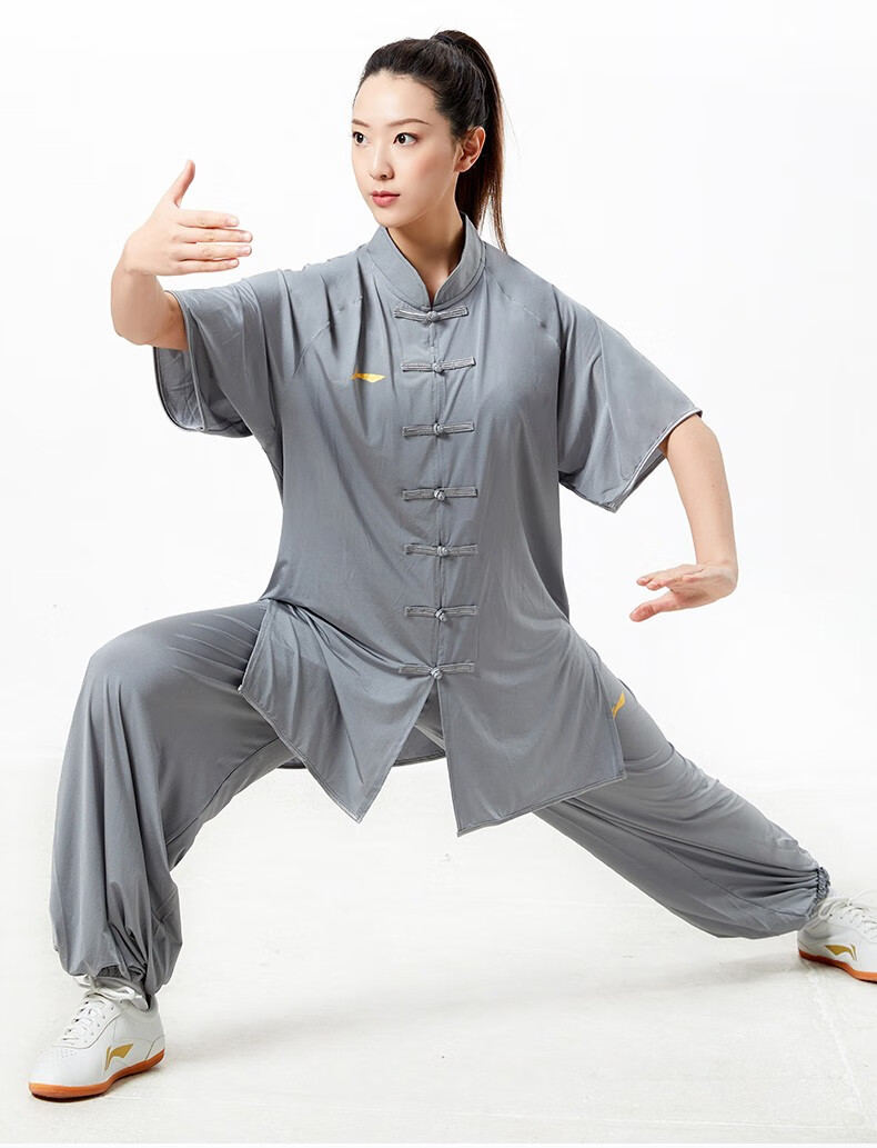 李宁太极服男春秋太极拳练功服女武术服表演服太极服装高端中国风
