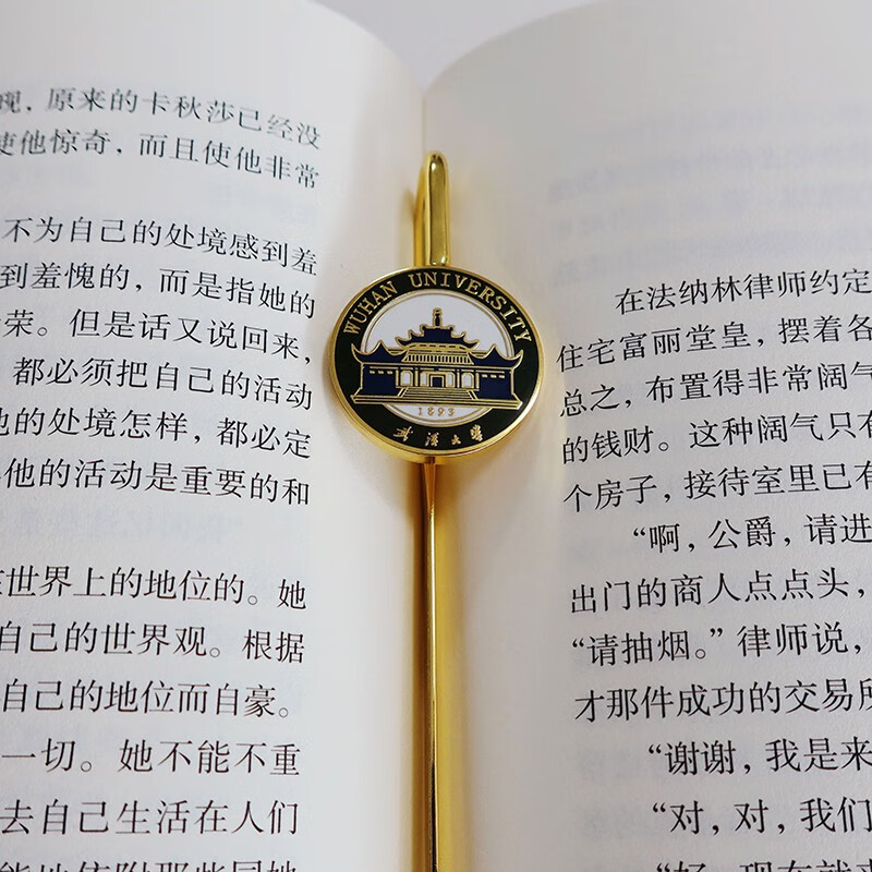 熙旺武汉大学校徽徽章纪念品文创周边胸针书签定制武大学校徽章毕业