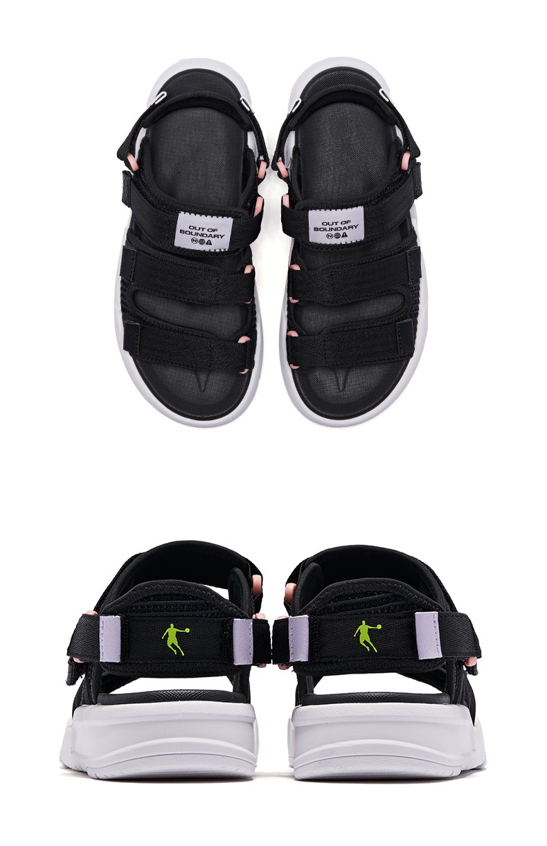 乔丹凉鞋女夏季新款运动凉拖鞋女鞋户外轻便魔术贴沙滩鞋官方旗舰网店