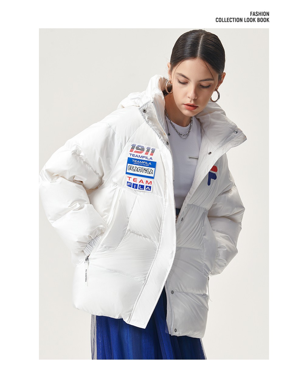fila fusion 斐乐潮牌官方女子羽绒服冬季秋冬时尚短中长款羽绒服外套