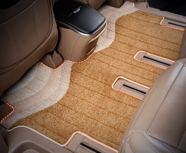 脚垫gl8地毯垫适用别克gl8艾维亚陆尊车型 米色 17-19款 别克gl8