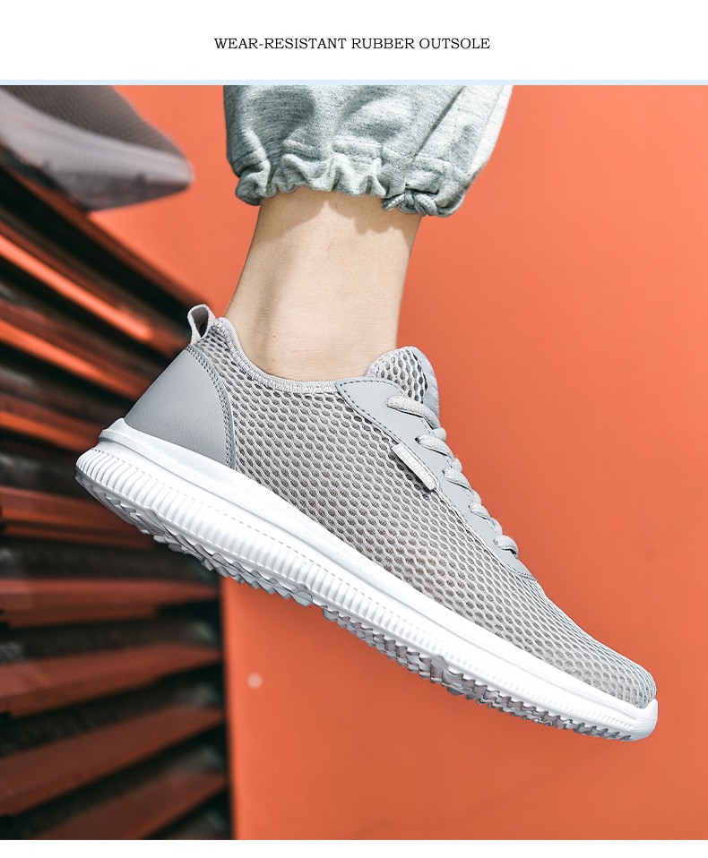 穿的软底网眼鞋热天网状跑步鞋胖子大码旅游鞋网孔鞋网格波鞋跳远鞋