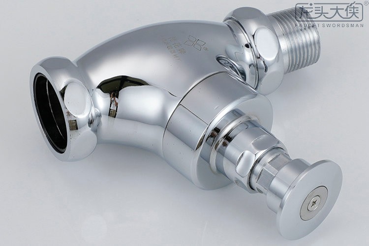 桂花牌铜材质延时自闭式大便冲洗阀冲水阀延时阀蹲便厕所1号黄铜6分