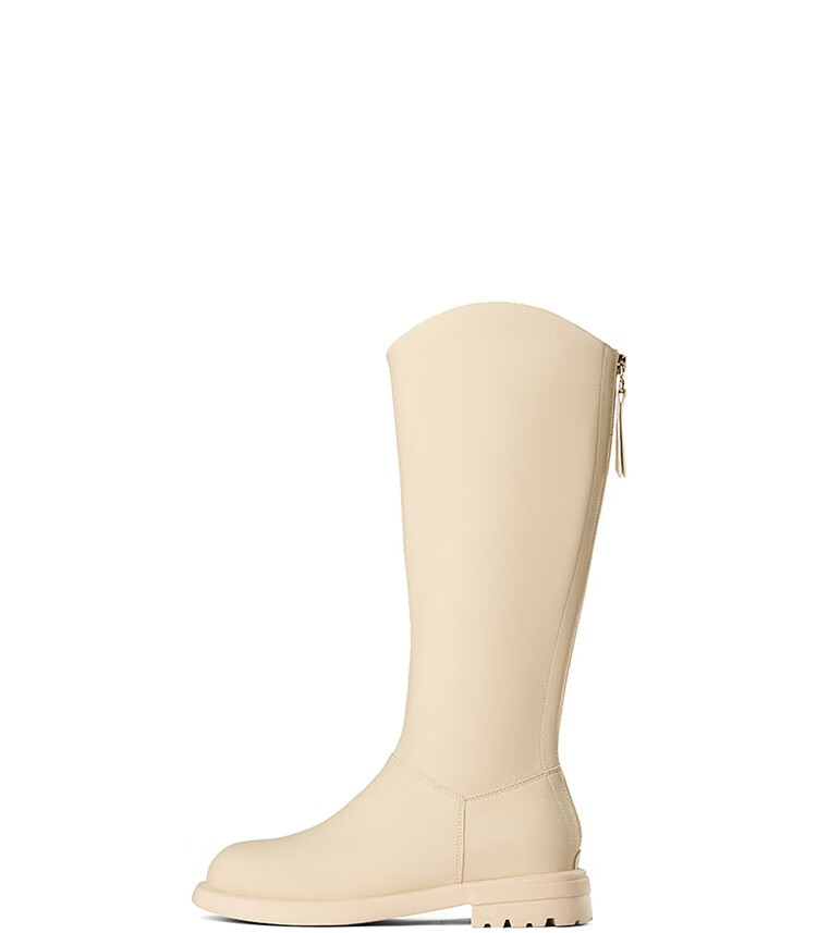 卓诗尼长靴女长筒2022秋冬季新款不过膝女生韩版品牌女靴子 灰绿色 35