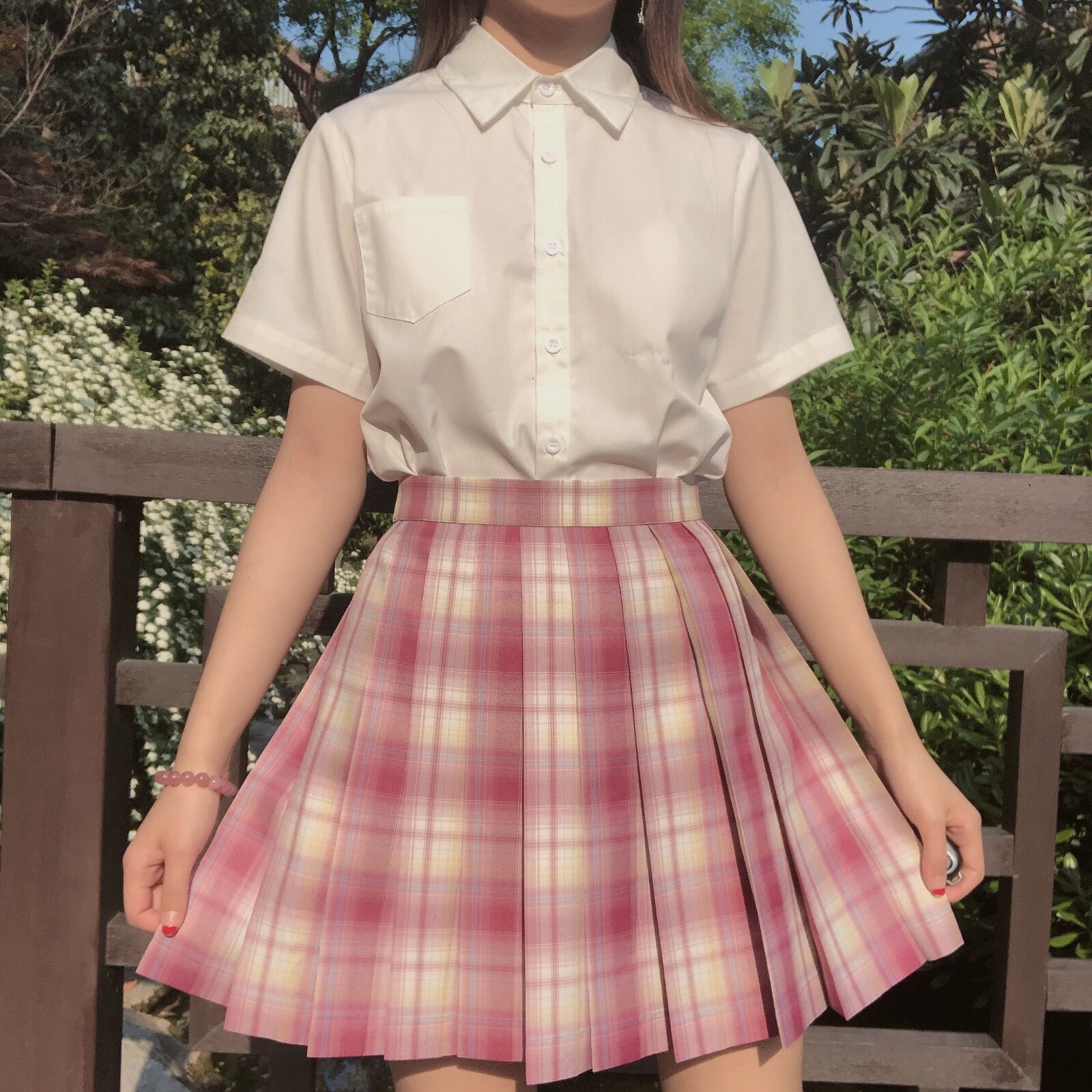 猫耳酱爱神520情人节限定原创粉色jk格子短裙女39cm树莓红茶爱神42cm