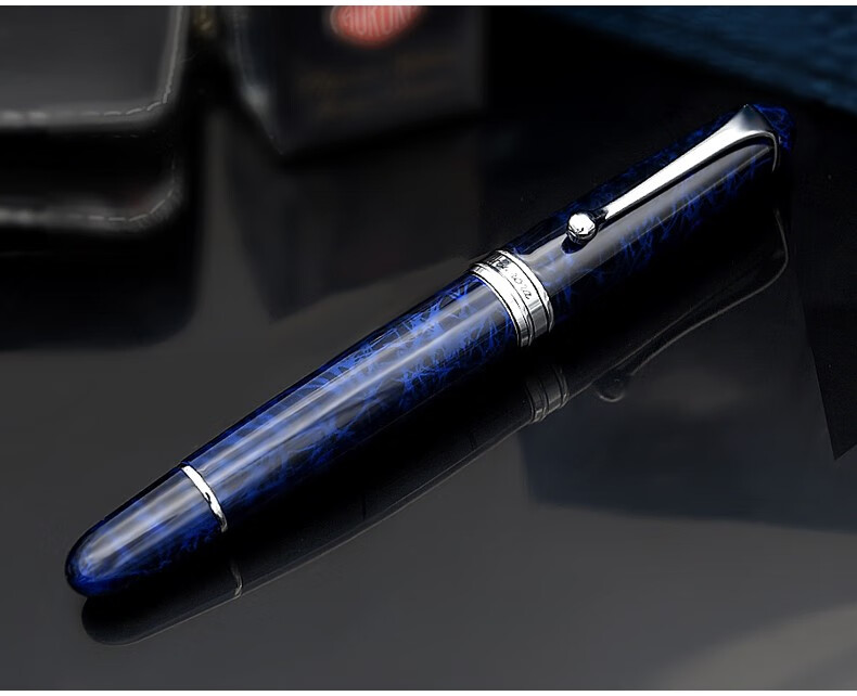 意大利aurora/奥罗拉钢笔 88系列sigaro蓝色棕色雪茄限量688支18k金